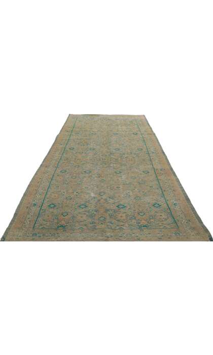 4 x 10 Vintage Persian Tabriz Rug 60985