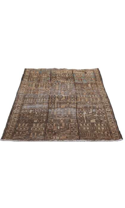 3 x 4 Vintage Persian Bakhtiari Rug 60986