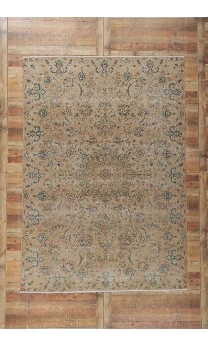 7 x 10 Vintage Persian Isfahan Rug 60994