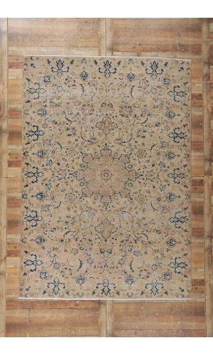 7 x 10 Vintage Persian Isfahan Rug 60996