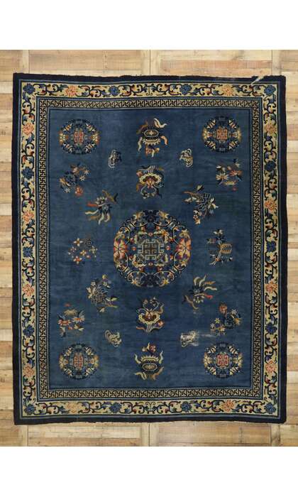 9 x 11 Antique Peking Chinese Rug 77544