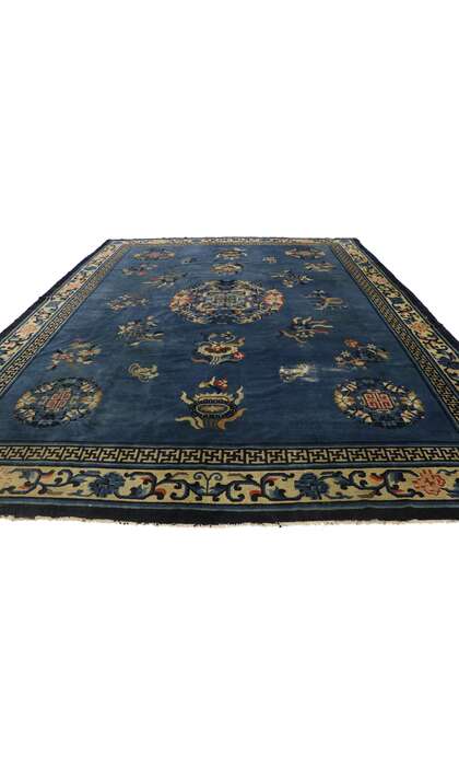 9 x 11 Antique Peking Chinese Rug 77544