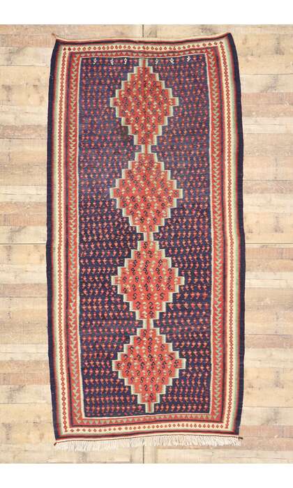 5 x 9 Vintage Persian Bijar Kilim Rug 77940