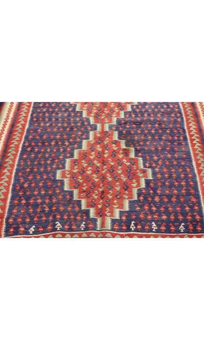 5 x 9 Vintage Persian Bijar Kilim Rug 77940