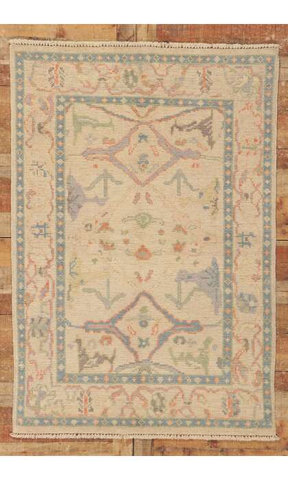 4 x 6 Colorful Oushak Rug 80683