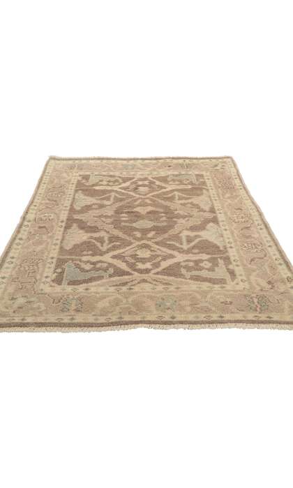 4 x 6 Vintage-Inspired Oushak Rug 80685