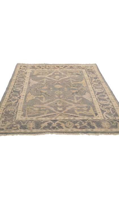 4 x 6 Vintage-Inspired Oushak Rug 80687