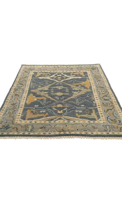 4 x 6 Modern Oushak Rug 80692