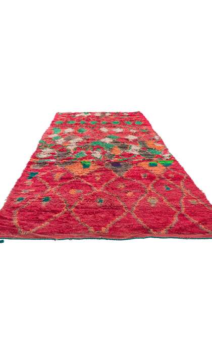 5 x 11 Vintage Red Boujad Moroccan Rug 21294