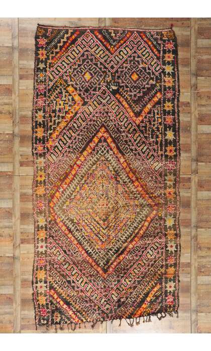 7 x 14 Vintage Moroccan Rug 21338