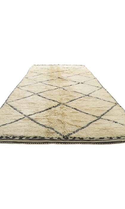 7 x 13 Vintage Moroccan Beni Ourain Rug 21358