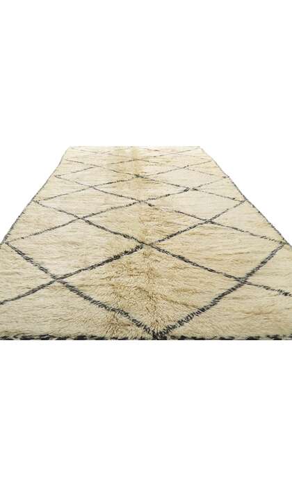 7 x 13 Vintage Moroccan Beni Ourain Rug 21358