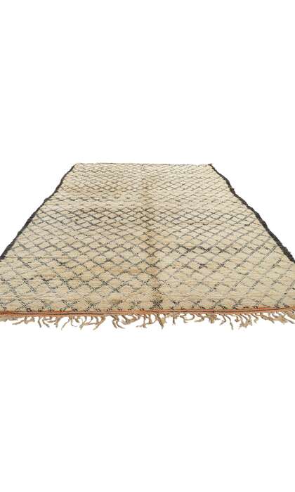 7 x 10 Vintage Moroccan Beni Ourain Rug 21363