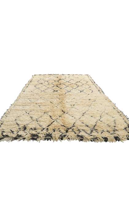 6 x 10 Vintage Moroccan Beni Ourain Rug 21365