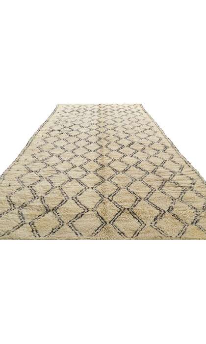 6 x 13 Vintage Moroccan Beni Ourain Rug 21390