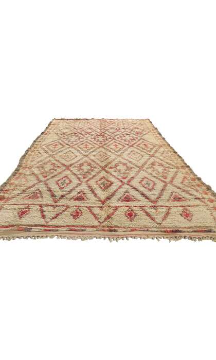 6 x 11 Vintage Moroccan Beni Ourain Rug 21396
