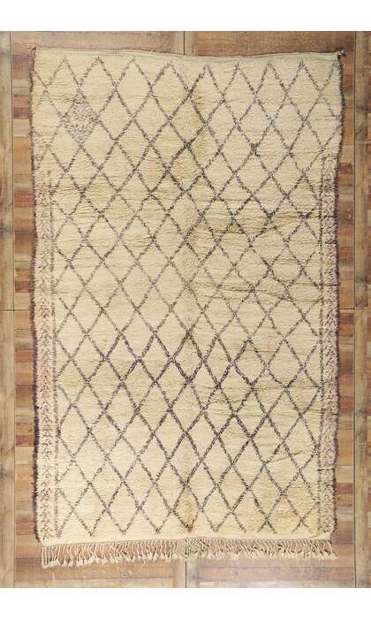 7 x 11 Vintage Moroccan Beni Ourain Rug 21408