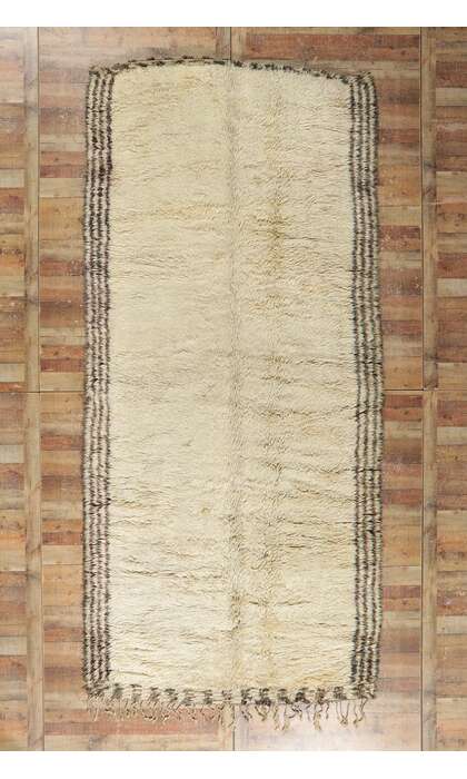 6 x 13 Vintage Moroccan Beni Ourain Rug 21410