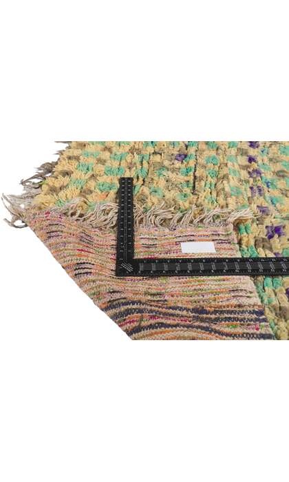 4 x 10 Vintage Boujad Moroccan Rag Rug 21496