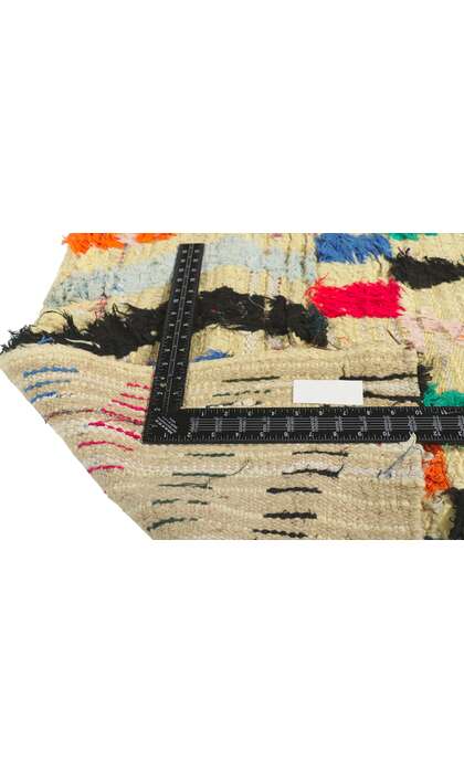 3 x 5 Vintage Berber Moroccan Boucherouite Rag Rug 21601