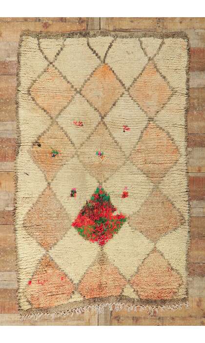 4 x 6 Vintage Moroccan Rug 21613