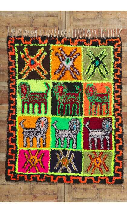 5 x 6 Vintage Moroccan Rug 21614