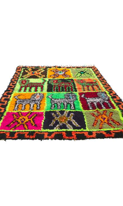 5 x 6 Vintage Moroccan Rug 21614