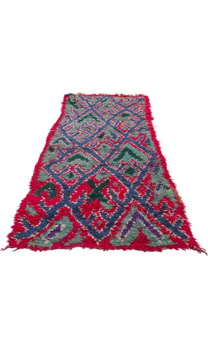 2 x 6 Vintage Moroccan Boucherouite Rag Rug 21621