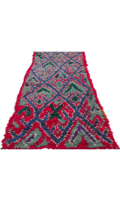2 x 6 Vintage Moroccan Boucherouite Rag Rug 21621
