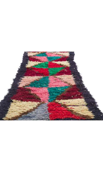2 x 6 Vintage Berber Moroccan Boucherouite Rag Rug 21630
