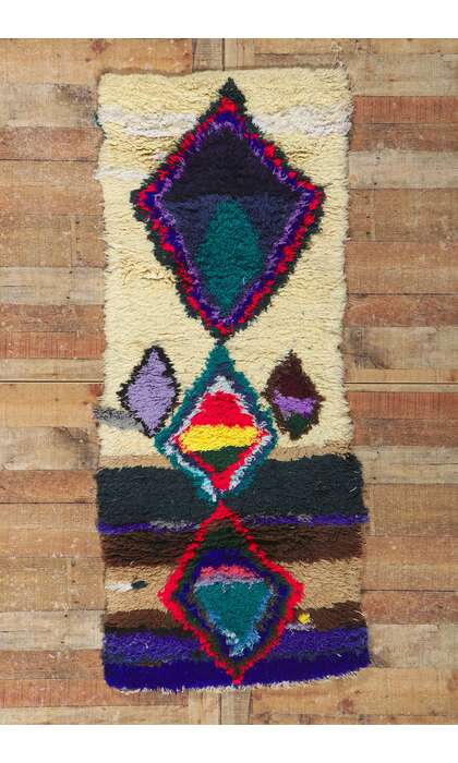 3 x 6 Vintage Berber Moroccan Azilal Rug 21638