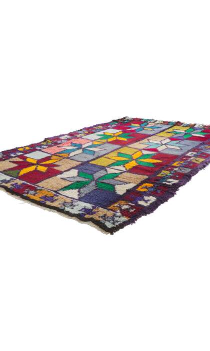 4 x 6 Vintage Berber Moroccan Azilal Rug 21640