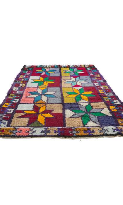 4 x 6 Vintage Berber Moroccan Azilal Rug 21640