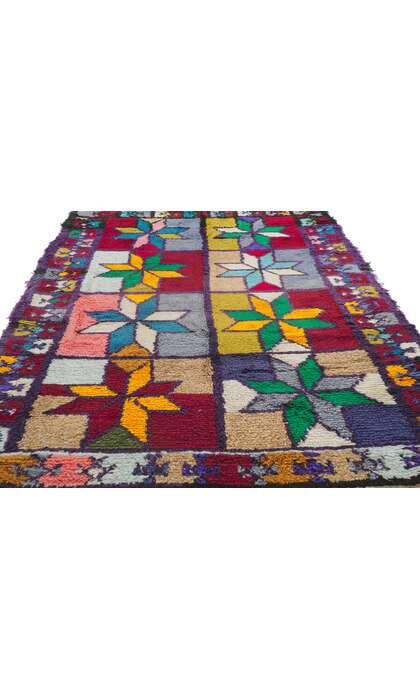 4 x 6 Vintage Berber Moroccan Azilal Rug 21640