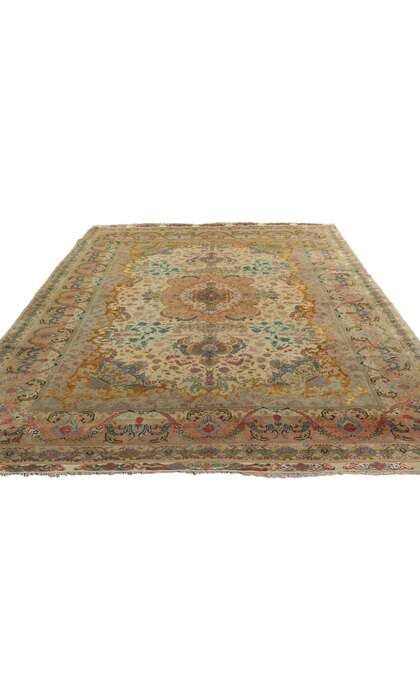 6 x 10 Vintage Persian Shirfar Tabriz Rug 21676