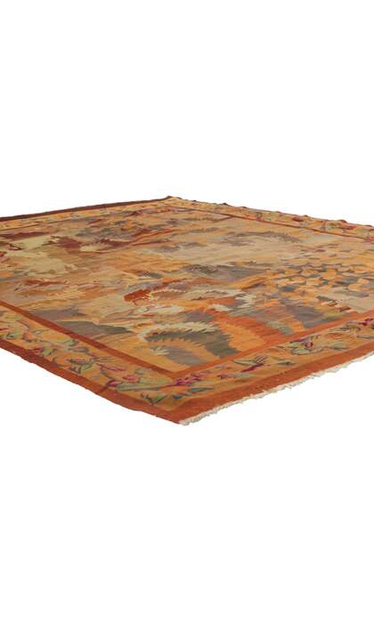 6 x 7 Antique French Aubusson Verdure Tapestry 53775