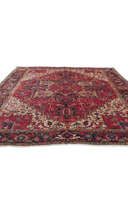 8 x 11 Antique Persian Heriz Rug 53776