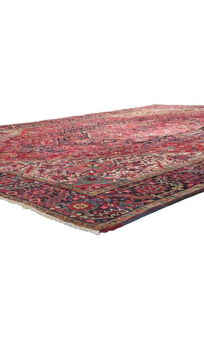 11 x 15 Antique Persian Heriz Rug 53777