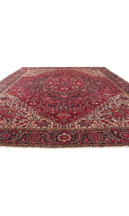 11 x 15 Antique Persian Heriz Rug 53777