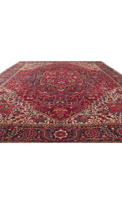 11 x 15 Antique Persian Heriz Rug 53777