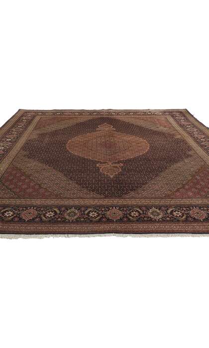 10 x 13 Vintage Persian Tabriz Rug 61005