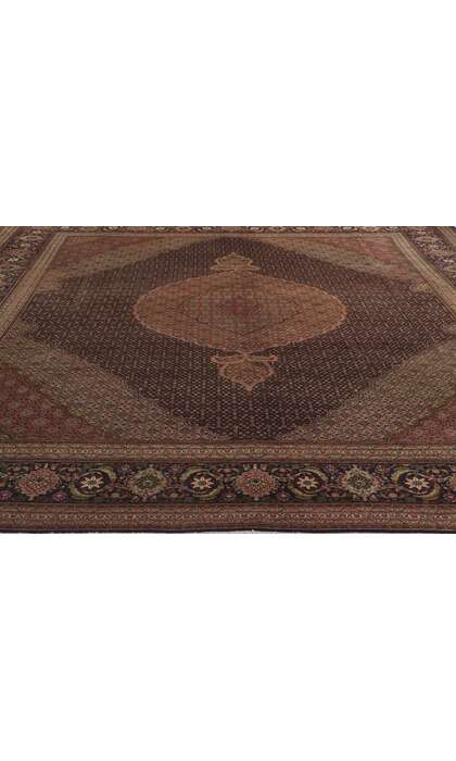 10 x 13 Vintage Persian Tabriz Rug 61005