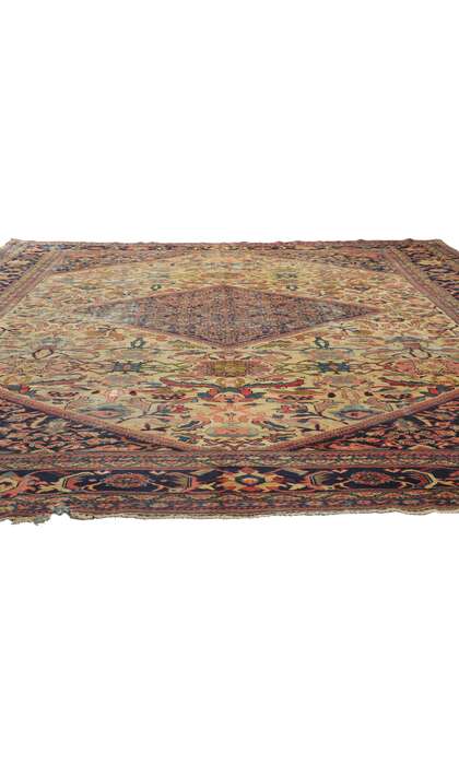 11 x 14 Antique Persian Mahal Rug 78058