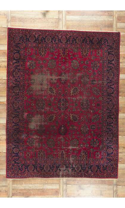 9 x 12 Antique-Worn Turkish Sparta Rug 78132