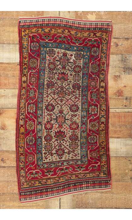 2 x 4 Antique Persian Qashqai Rug 78158
