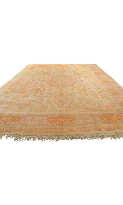 10 x 15 Antique Turkish Oushak Rug 78159