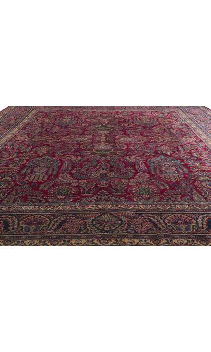 11 x 14 Antique Persian Kerman Rug 78162