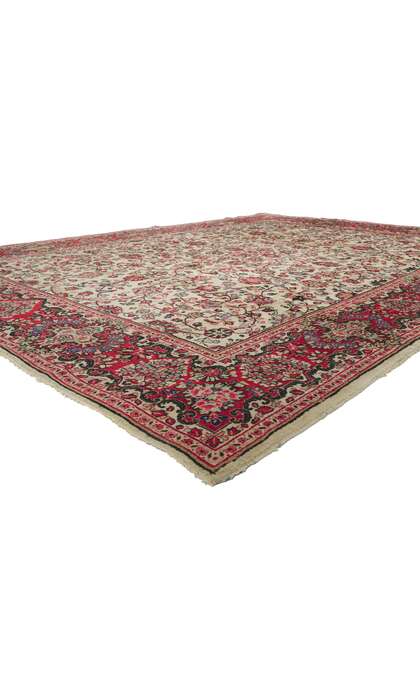 9 x 12 Vintage Persian Sarouk Rug 78163