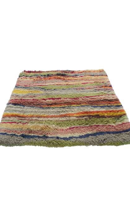 4 x 5 Vintage Swedish Rya Rug 78165