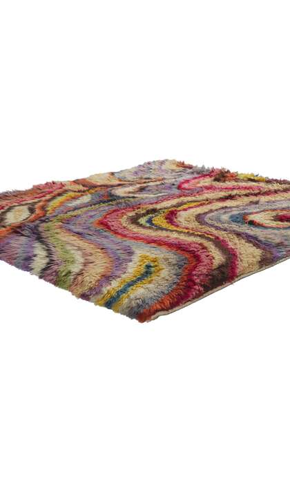 4 x 5 Vintage Swedish Rya Rug 78167